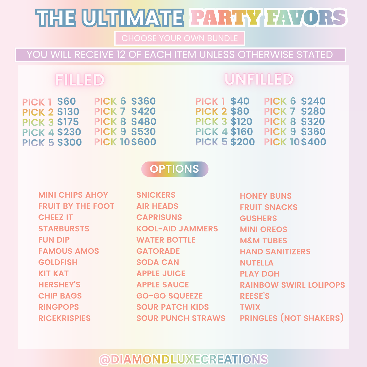 Custom Party Favors
