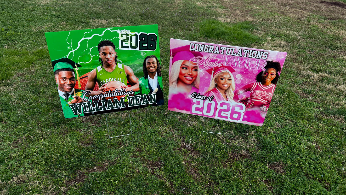 Custom Graduation Yard Signs