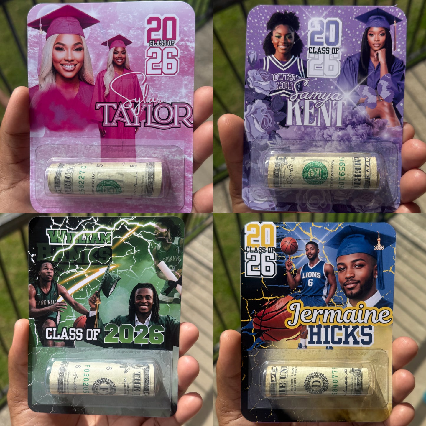 Custom Graduation Money Cards