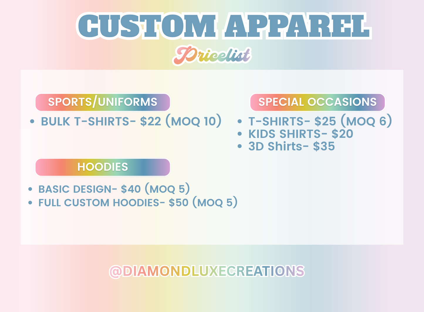 Custom T-Shirts & Uniforms